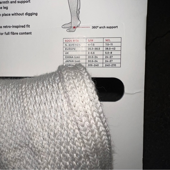 NWT Women’s Find Your Balance Knee High Socks - WHTOP/PWBE - $58 MSRP- S/M - Picture 4 of 6